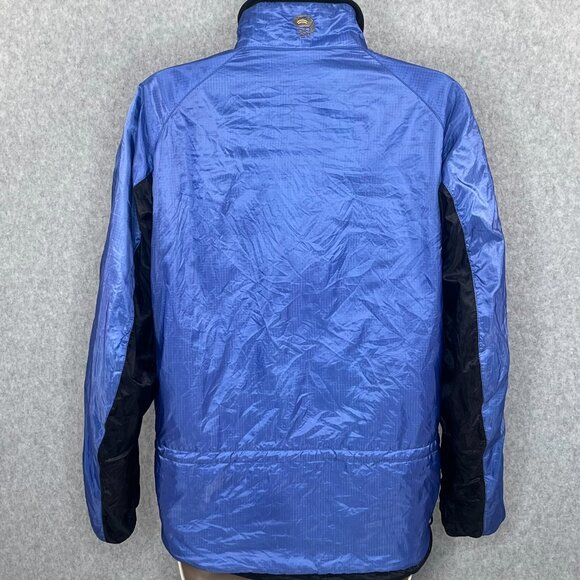 Vtg Mountain Hardwear Conduit SL Blue Full Zip Mock Neck Windbreaker Jacket 8 - Picture 6 of 13